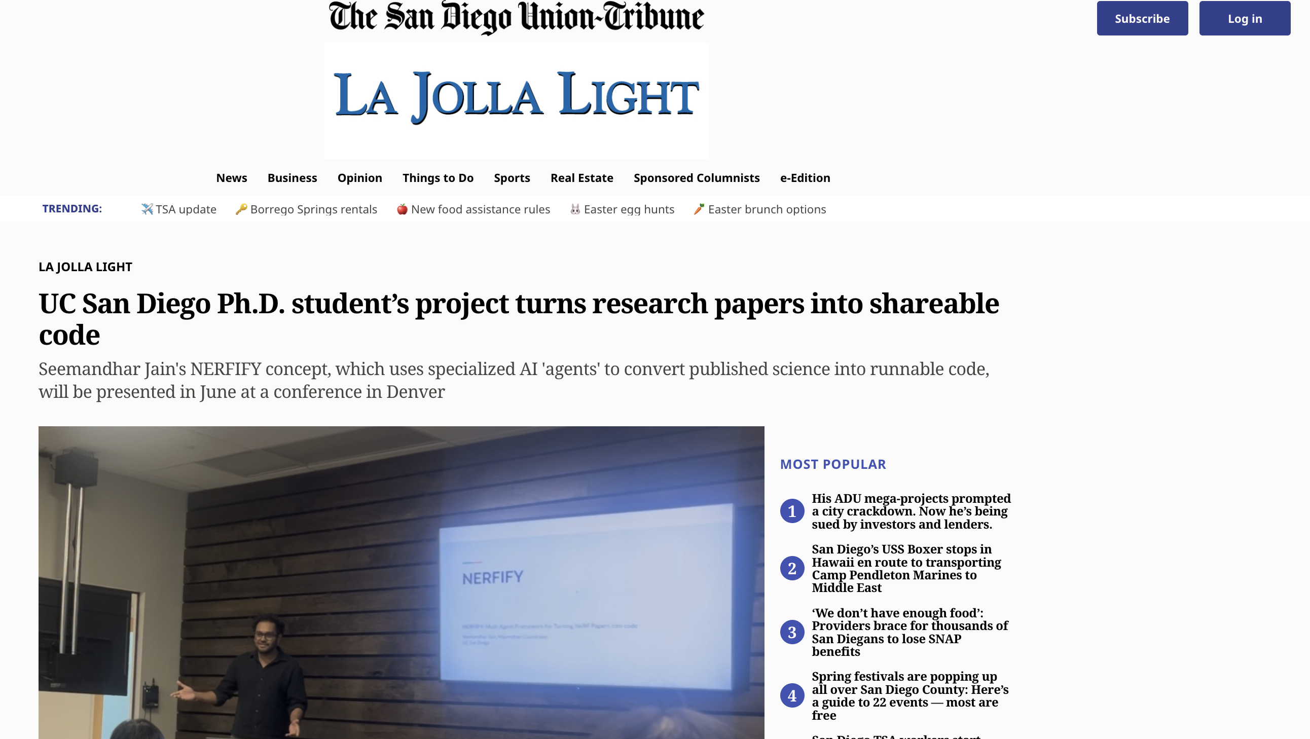 San Diego Union-Tribune